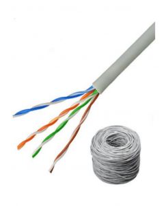 Saxxon OUTP5ECOP100BC - cable utp 100% cobre  categoria 5e color blanco interior 100 mts fluke test redes video 4 pares