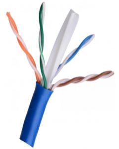 Saxxon ow-6305jbu3 Outp6cca305az3 - Cable Utp Cca  Categoria 6 Color Azul Obscuro Interior 305 Mts Redes Video 4 Pares