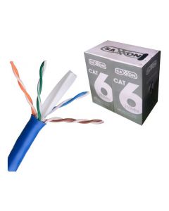 Saxxon OUTP6CCA305AZ3 - cable utp cca  categoria 6 color azul obscuro interior 305 mts redes video 4 pares