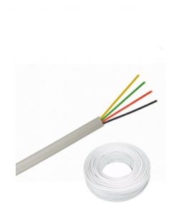 Saxxon ow-ac4100j Owac4100j - Cable De Alarma  4 Conductores Cca Calibre 22 Awg 100 Metros Recomendable Para Control Acceso Videoportero Audio Reforzado Flash