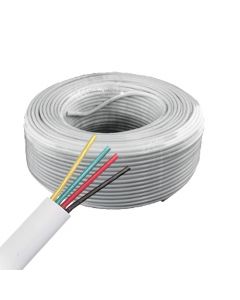 Saxxon OWAC4100J - cable de alarma  4 conductores cca calibre 22 awg 100 metros recomendable para control acceso videoportero audio reforzado