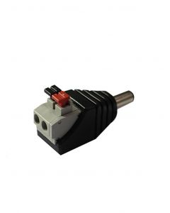 Saxxon br16h Psubr16h - Bolsa De 10 Adaptadores Tipo Jack Macho Polarizado 12 Vcd  Con Terminales Presion Facil Conexion