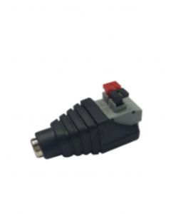 Saxxon br17h Psubr17h - Bolsa De 10 Adaptadores Tipo Jack Hembra Polarizado 12 Vcd  Con Terminales Presion Facil Conexion