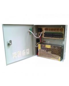 Saxxon PSU1220-D18 psu1220d18 - fuente de poder 12v cd  20 amperes distribuidor para 18 camaras certificacion ul