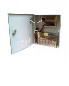 Saxxon cse1220-d9 Psu12v20a9c - Fuente De Poder Regulada 12v Cd  20 Amperes Distribuidor Para 9 Camaras 222 A Mp Por Canal Certificacion Ul