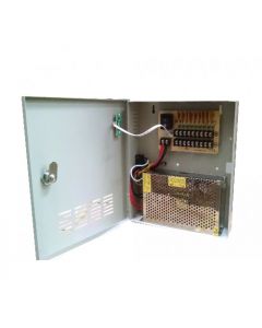 Saxxon PSU1220-D9 psu12v20a9c - fuente de poder regulada 12v cd  20 amperes distribuidor para 9 camaras 2.22 a mp por canal certificacion ul