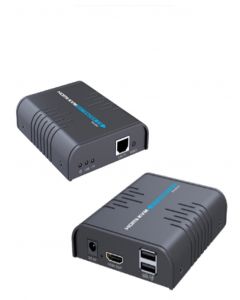 Saxxon lkv373kvm lkv373kvm- Kit Extensor Hdmi Kvm Sobre Ip  Punto A Resolucion 1080p Hasta 120 Metros Cat 5e 6 30 Hz 2 Puertos Usb 20 Teclado Raton 5 Vcd Plug And Play