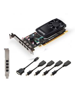 Pny vcqp1000v2-pb Tarjeta De Video Nvidia Quadro P1000 V2 Pcie X16 3.0 4 Gb Gddr5 Mdp 1.4 Dvi Bajo Perfi Gama Alta Diseão