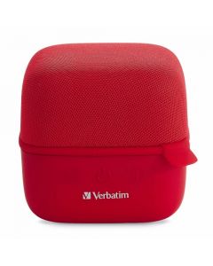 Verbatim 70225 bocina inalambrica cube rojo bluetooth