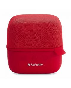 Verbatim 70225 bocina inalambrica cube rojo bluetooth