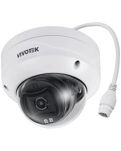 Vivotek FD833-HV - camara ip domo vortex premium series, 5 megapixeles, smart ir 30mts , wdr pro, lente fijo 2.8 mm advance ai, deep search, protección ip66, ik10, ndaa, almacenamiento interno 256gb