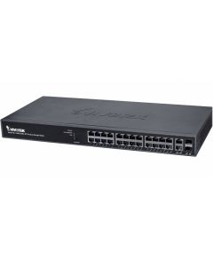 Vivotek AW-GEV-264B-370 awgev264b370 - switch  gigabit poe 24 puertos ge 2 sfp 370w totales web smart vivocam 30w por puerto