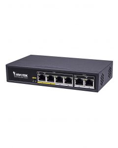Vivotek AW-FET-060C-065 awfet060c065 - switch  poe no administrable 4 puertos fe 2 modo extendido hasta 200 mts 30 por puerto 60w totales 4kv
