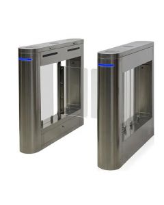 Wejoin WJTBH101BL-SP wjtbh101blsp - barreras peatonal tipo swing barrier con aletas de acrílico pase bidireccional compatible control acceso 3 millones ciclos 25-35 personas por minuto