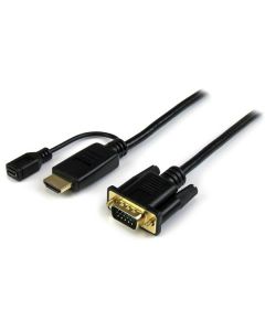 Hd2vgamm6 Startech Cable De 1.8m Convertidor Activo Hdmi A Vga - Adaptador 1920x1200 1080p