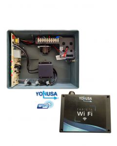 Yonusa eyng1200-1 + mwifi Eyng12001wifi - Paquete De Energizador Nueva Generacion 12 000v  Modulo Wifi Para Control Desde Smartphone Hasta 2 500 Mts Lineales
