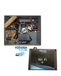 Yonusa ey10000127af + mwifi Ey10000127afwifi - Paquete De Energizador Alta Frecuencia Antiplantas 10000v Y Modulo Wifi Para Control Desde App