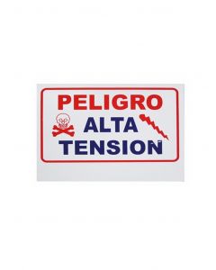 Yonusa lpvoltas - Letrero Generico De Alta Tension Para Colocacion En Cercas Electricas
