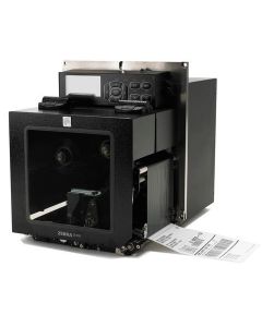 Zebra ZE50042-L010R00Z tt printer ze500 4" lh; 203dpi us cord serial parallel usb int 10100 rfid configured for