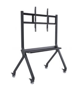 Zkteco ZK-IWBA01B zkiwba01b - soporte de piso desplazable para pantallas interactivas serie iwb / color: negro carga máxima 100 kg 4 ruedas giratorias con seguro