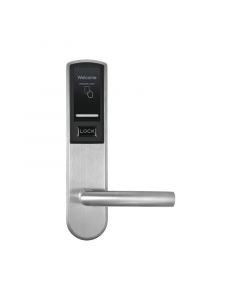 Zkteco LH3000R - cerradura derecha para hotel  mifare 13.56 mhz 40 a 55 mm grosor de puerta 2 pestillos acero inoxidable 224 eventos