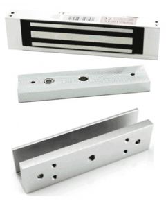 Zkteco LMB1805 + LMB-180U lmb1805su - paquete de cerradura magnética 120 kg incluye soporte fijación en u para colocación especial puertas vidrio o cristal templado