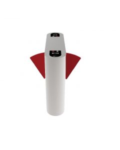 Zkteco PROENTRANCE FB02FP - flap barrier de acero inoxidable doble  30 personas por minuto rfid + fp viene con 2 lectores huella fr1500 y un panel inbio206 pro