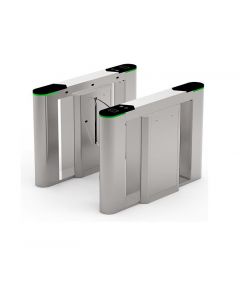 Zkteco FBL6000 PRO fbl6000pro - barrera peatonal tipo flap  acero inoxidable aletas de acrílico sensores proximidad infrarrojos 1 carril aumenta el número carriles con fbl6200
