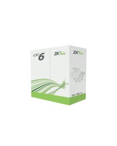 Zkteco XL600-CPR-A xl600cpra - bobina de cable utp cat 6 / 100% cobre 305 metros 23 awg cubierta retardante flama certificada uso en interior voz datos video alta definición color blanco