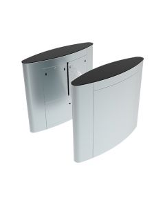 Zkteco FBL5022 - barrera peatonal de alto flujo  incluye panel inbio260 pull 20 000 huellas lectores fr1200 id cubierta superior cristal templado negro