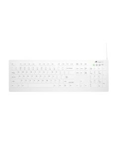 Cherry AK-C8112F-YS-W/US teclado medico ak-c8112f lavable cable usb detachable blanco