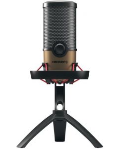 Cherry JA-0720 um 9.0 pro rgb negro, cobre micrófono de superficie para mesa (microfono usb iluminado)