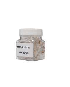 Enson epro-plug6-50  plug Facil Ponchado Cat6 Paquete50pzas