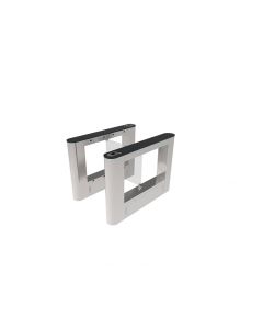 Zkteco sbtl5000 Barrera Abatible Tipo Aleta Para Un Carril Acceso Peatonal Zk Acero Inoxidable Hoja De Vidrio Templado Largo 300mm Compatible Con Controles Accesoboton Interior Modo Emergencia