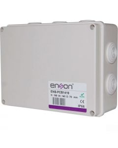 Enson ens-pcb1419 Caja De Plastico 140x190x70 Sello Goma Grado Proteccion Ip55