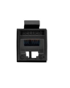 Belden rv6mjkubk-s1 Conector Jack Revconnect Rj-45 Cat6 Negro Keyconnect