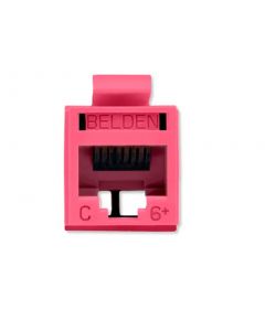 Belden rv6mjkutr-s1 Conector Jack Revconnect Rj-45 Cat 6 Rojo (tia 606) Keyconnect