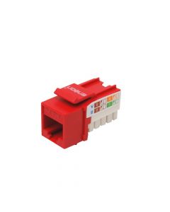 Enson epro-jack5e-rd a jack Keystone Cat5e Vertical Con Pinzas Rojo