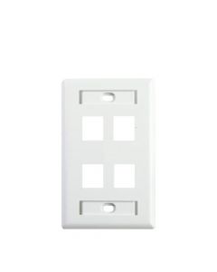 Belden ax102249 Placa De Pared 4ptos Keyconnect Color Blanco