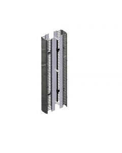 Belden bhvhh06 Organizador Vertical De Alta Densidad 6 Ancho 84 Alto Administracion Frontal Y Posterior 45 Ur Con Tapa Negro