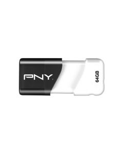 Pny p-fd64gcom-ge Compact Attache, 64gb Usb 2.0 Negro, Color Blanco Unidad Flash