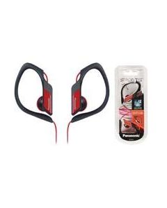 Panasonic rp-hs34pp-r Audifonos De Tipo Clip Rp-hs34pp Color Rojo, Comodidad Con Resistencia Al Agua Y Sudor Par