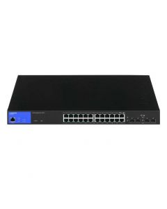 Linksys LGS328PC 24-port managed poe ge switch 4 1g sfp 250w