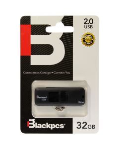 Blackpcs mu2101bl-32 Mu2101 32gb Usb 2.0 Type-a Negro Unidad Flash
