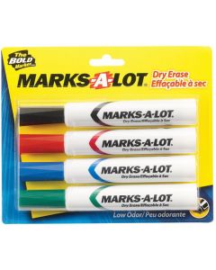 Avery 24409 Marks-a-lot Negro, Azul, Verde, Rojo 4pieza(s) Marcador