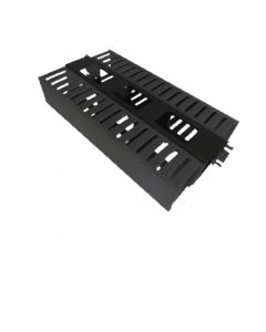 Saxxon PV-LAOHRD1 laces laohrd1- organizador horizontal doble  1 ur pvc color negro
