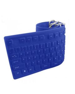 Brobotix 801973 Generico Teclado Flexible Usb, Color Azul